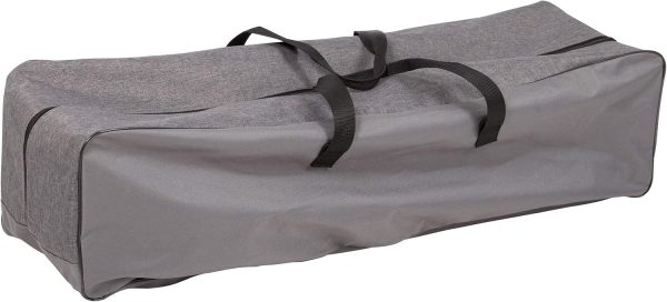 MacSports C932S-129 Padded Cushion Outdoor Folding Lounge Patio Club Chair, Gray - Image 8